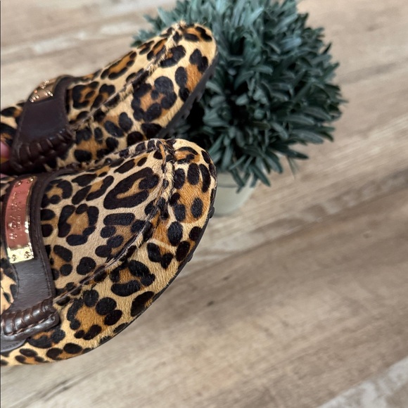 Coach Fredrica Leopard Print Slip-On Loafers - Women's Brown/Beige 8 - Picture 3 of 8